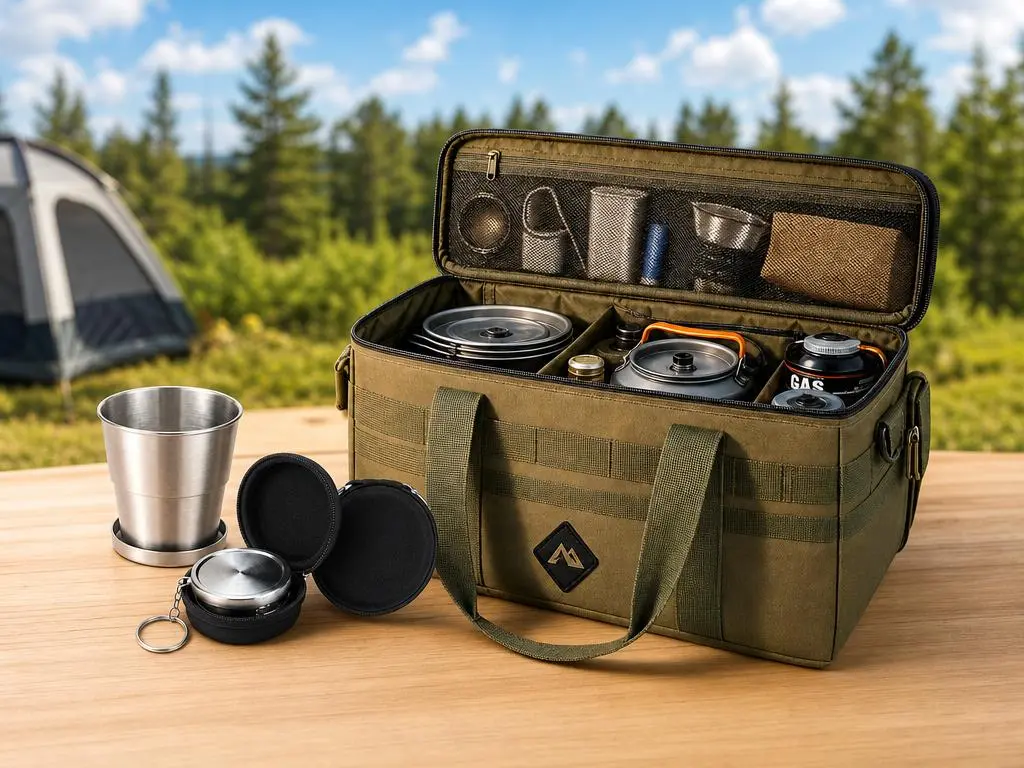 2026 New 42L Military-Style Outdoor Foldable Insulated Cooler Bag - Waterproof Tactical Soft-Sided Ice Box, Travel Accessories, Camping Gear, Home Organizer for Utensils & Gear