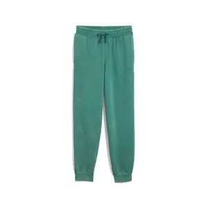 PUMA Mens Essentials Elevated Relaxed Wash Sweatpants Casual - Green