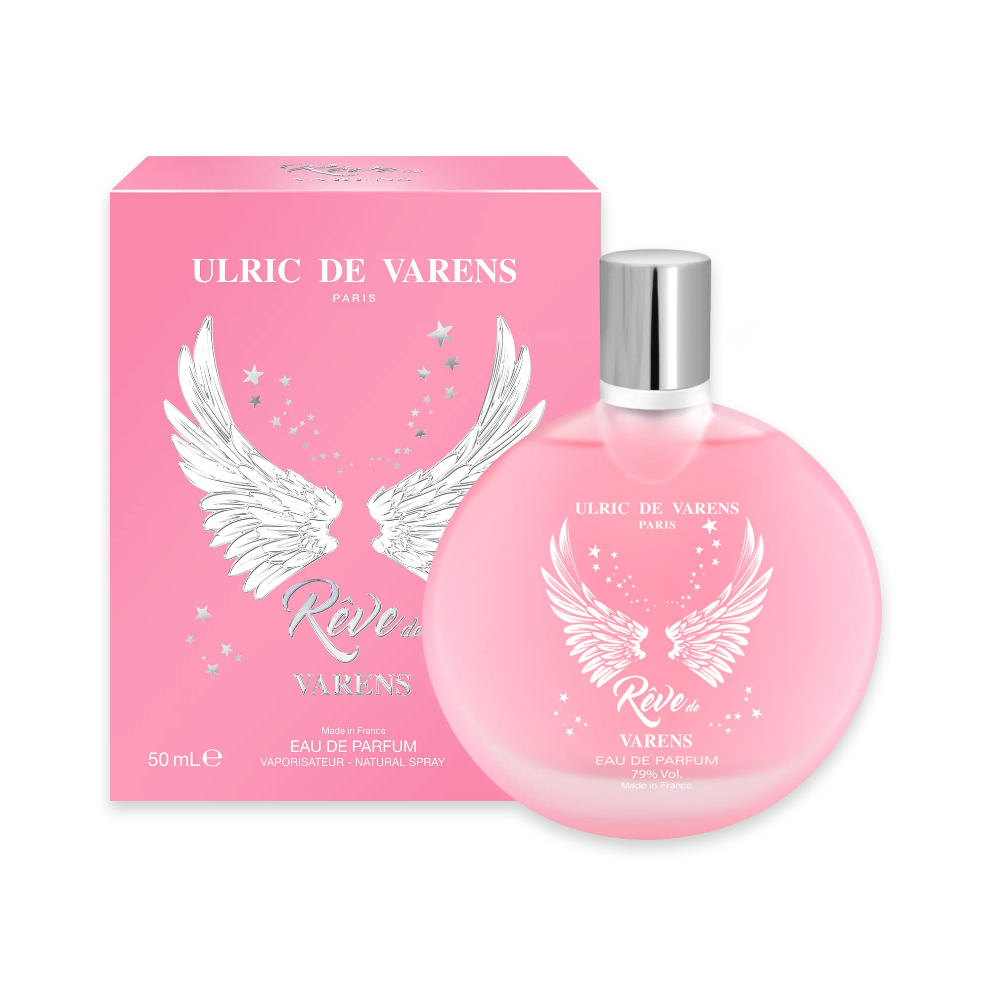 Ulric De Varens Reve De Varens Eau De Parfum for Women- Sparkling, Refreshing, Fruity Scent - Notes of Grapefruit, Sandalwood, & Violet Leaves- What Dreams Are Made Of- 3.4 Fl Oz