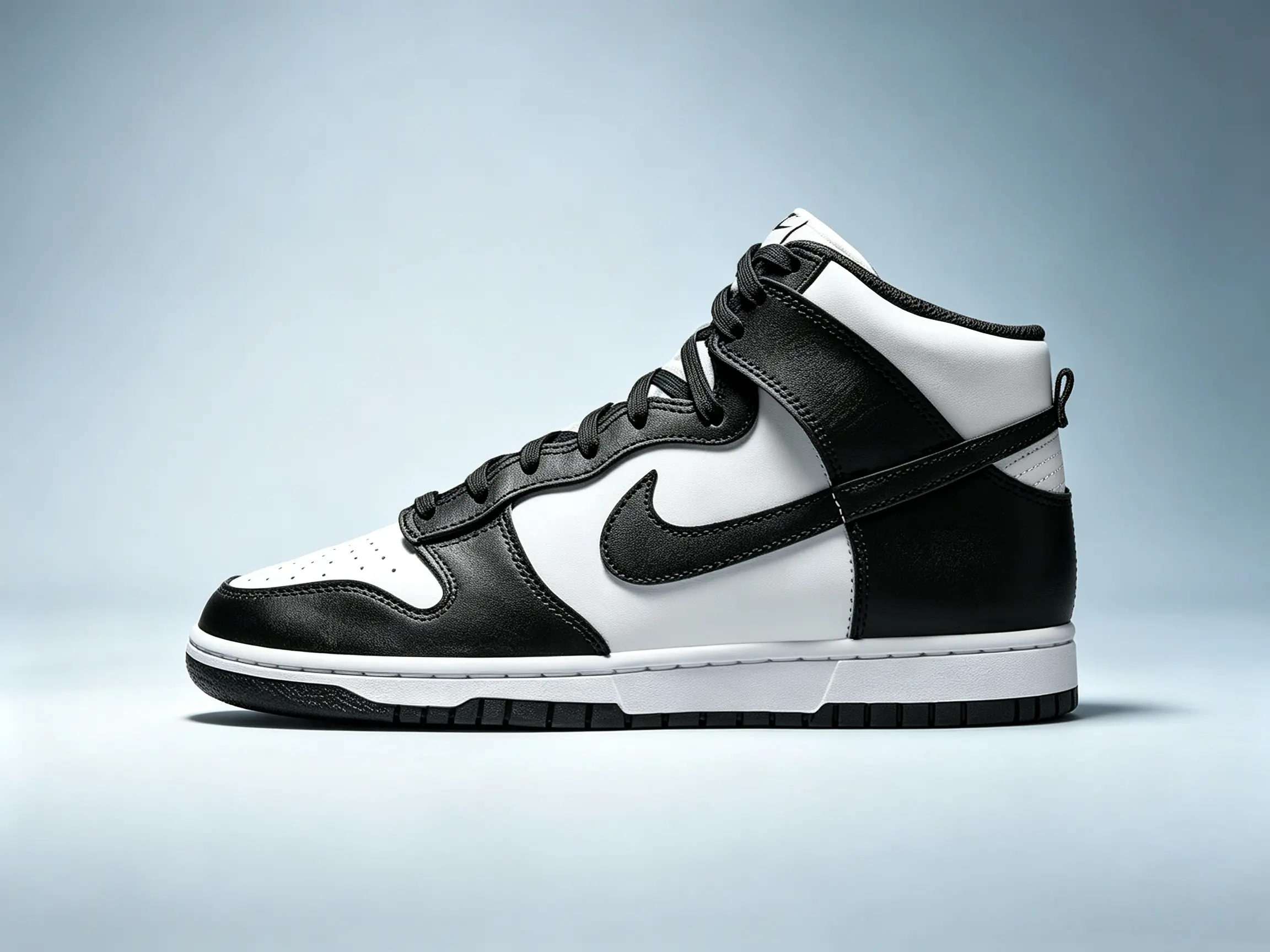 Men's Nike Dunk High Basketball Shoes - 'Black White' Style, DD1399-105 Sports Footwear for Basketball