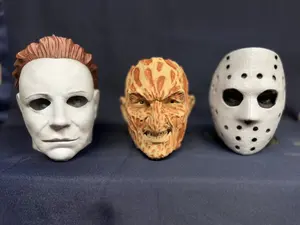 3D PRINTED SPOOKY, SCARY FACES PLANT HOLDER SET