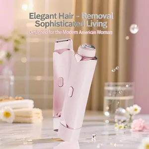 2-In-1 Electric Razor, Dual-head Shaver | For Women, Gentle & Clean Hair Trimmer, Women's Shave Comb, For Face & Arms & Thighs & Body, Mother's Day Gift, Bikini Trimmer With Limit