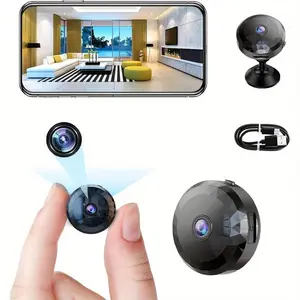 Wireless Security Camera Rechargeable Smart Home WiFi Camera, 1080P HD Indoor Monitoring Camera with Motion Detection, Night Vision, Two-Way Audio, App Remote Access, Easy Installation, Portable Security Camera for Home, Office, Store, Apartment Indoor