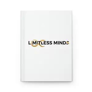 Limitless Minds Hardcover Journal | Brain Infinity Logo Notebook