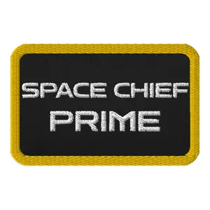 SPACE CHIEF PRIME TITLE EMBROIDERED PATCH - HELLDIVERS