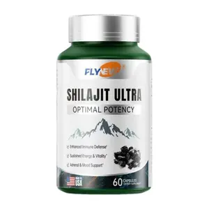 Limited time sale! FLYNEW Optimal Potency I Shilajit  Ultra | Adaptogen Energy Stamina Immune Antioxidants | Made in USA | 60 Capsules Healthcare Vitamin Fitness Edible Supplement Dietary | Dietary Naturalhmb Supplement