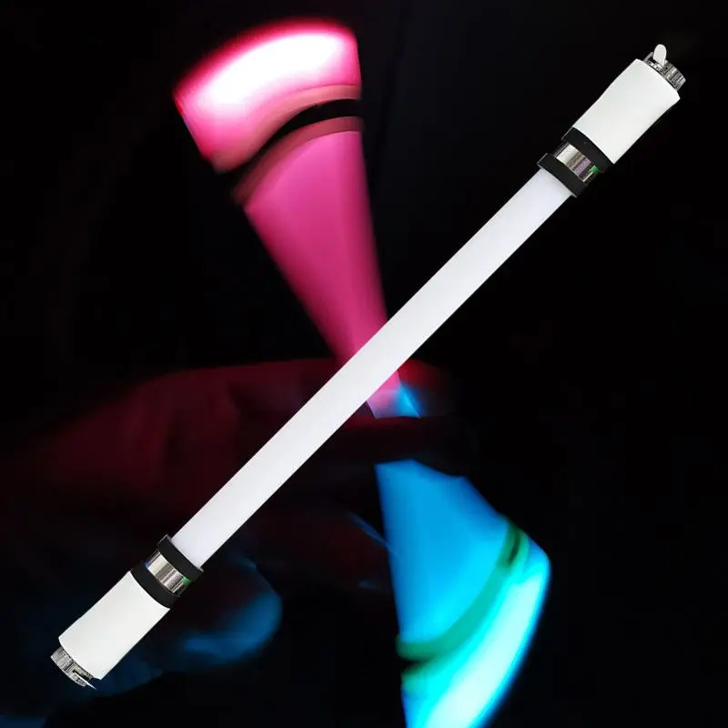 LED Light-Up Spinning Pen, Anti-Slip Balance Fidget Toy Pen for Beginner Spinner Practice