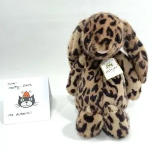 Jellycat Cobblehop Leopard Bunny Plush Exclusive NWT Toy Doll Soft Stuffed Gifts With Dust Bag