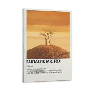 Fantastic Mr Fox Poster (10) Poster Canvas Wall Art For Bedroom Decor Bar Office Room Decor Gift