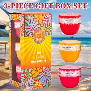 SOLO EN IBIZA 3 PCS Body Butter Set 50g/1.76.oz MADRID MUSE, VALENCIA VIBES, MARBELLA Scents Moisturizers Cosmetic