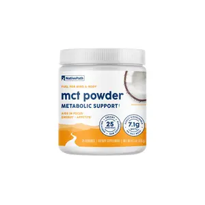 NativePath MCT Oil Powder Supplement - Unflavored MCT powder with keto-friendly C8 MCTs. Free of dairy, gluten and GMOs, 25 servings