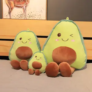 Cute Avocado Plush Toy Cartoon Simulation Fruit Stuffed Doll Soft Pillow Kids Festival Birthday Gift