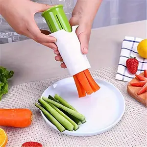 Durable Manual Vegetable Chopper - No Power Needed, Easy-to-Use Kitchen Gadget for Cucumbers, Carrots, Tomatoes & More - Ergonomic Design with Stable Base, Vegetable Slicer, Sleek Kitchen Tool, Smooth Surface