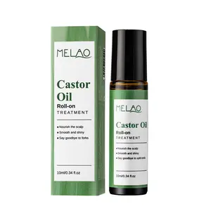 Melao Castor Oil Roll-on Treatment Pure Natural Anti Massage Oil Leak 10mL 0.34oz Body Care Premium Grade for Safe Effective Care