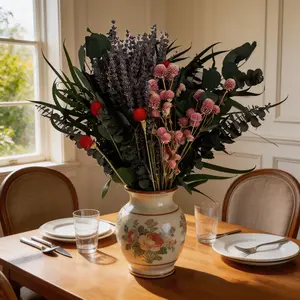 Dried Lavender Eucalyptus Bouquet for Home Decor