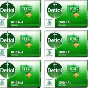 Dettol Original Antibacterial Bar Soap 100g Each Pack of 6
