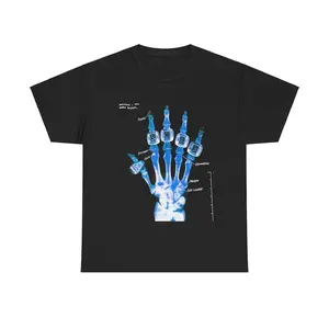 Old Soul Tees - Kobe Bryant Vintage Bootleg T-Shirt – Broken Not Beaten Streetwear Tee – X-Ray Hand with Championship Rings – Retro Basketball Graphic Tee, Y2K graphic tee, 90s hip hop fashion shirt