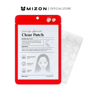 MIZON Good Bye Blemish Clear Patch – Invisible Hydrocolloid Acne Pimple Patches with BHA, Cica & Tea Tree | Waterproof, Non-Drying Spot Cover (44 Patches)