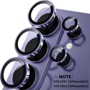 Eagle Eye Lens Circle for Samsung Galaxy S26 Ultra Metal Lens Protection Ring + Lens Protection Film, Durable Camera Accessory