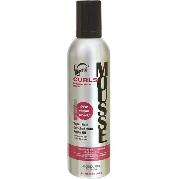 Vigorol Curls Haircare Styling Mousse (12 oz) - Lightweight Daily Foam Styler, Curl Products, Frizz Control, Lengthening, Volumizing, Wavy Curly Define, Smooth Hold