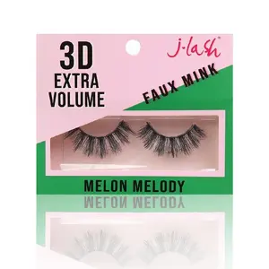 J-lash 3D Extra Volume Faux Mink Lashes - Melon Melody