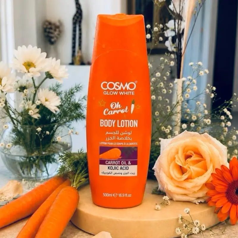 Carrot Lotion - 500 ml Natural Plant-Based Body Moisturizer, Hydrating Daily Body Care Product with Moisture Boost, Body Care Products