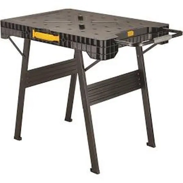 Stanley Consumer Tools 232772 33 in. Heavy Duty Metal Express Folding Workbench, Black