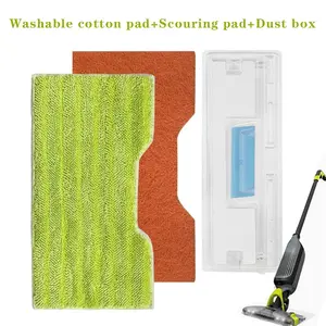 3 Pcs Reusable Washable Mop Pads, Stain Removal, Compatible with Shark Vm252 Vm200 Vc205 Vm250, Ideal for Wood Floors & Tiles