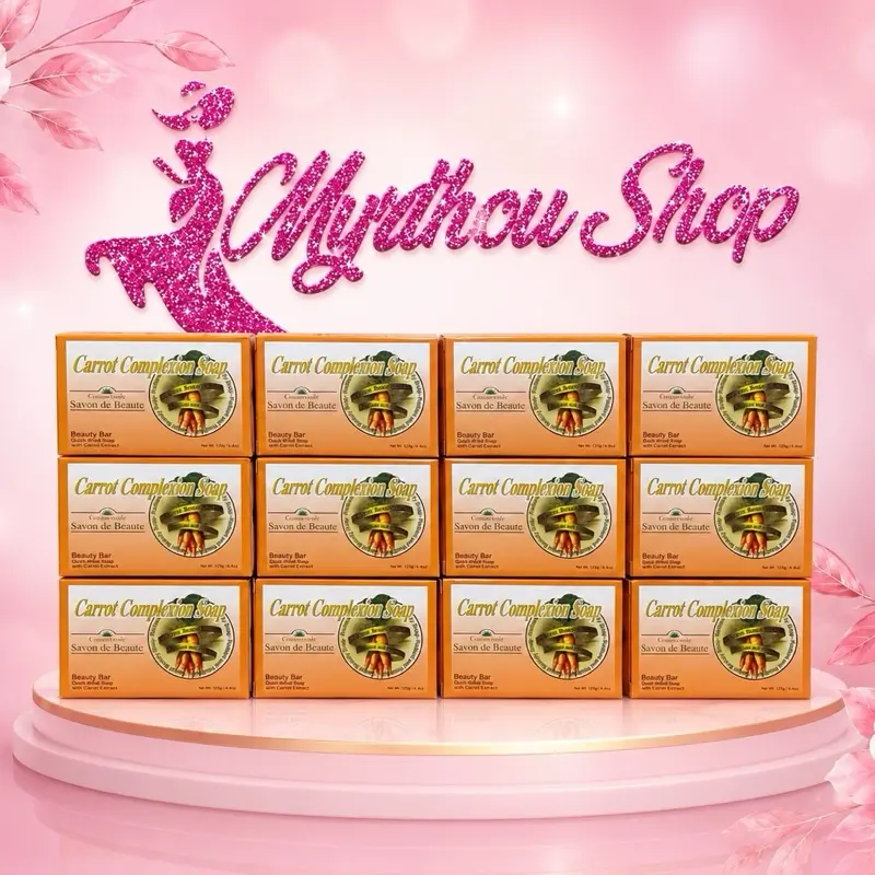 12 PCS Carrot Complexion Bar Your Secret To Bright & Smooth Skin 125gm