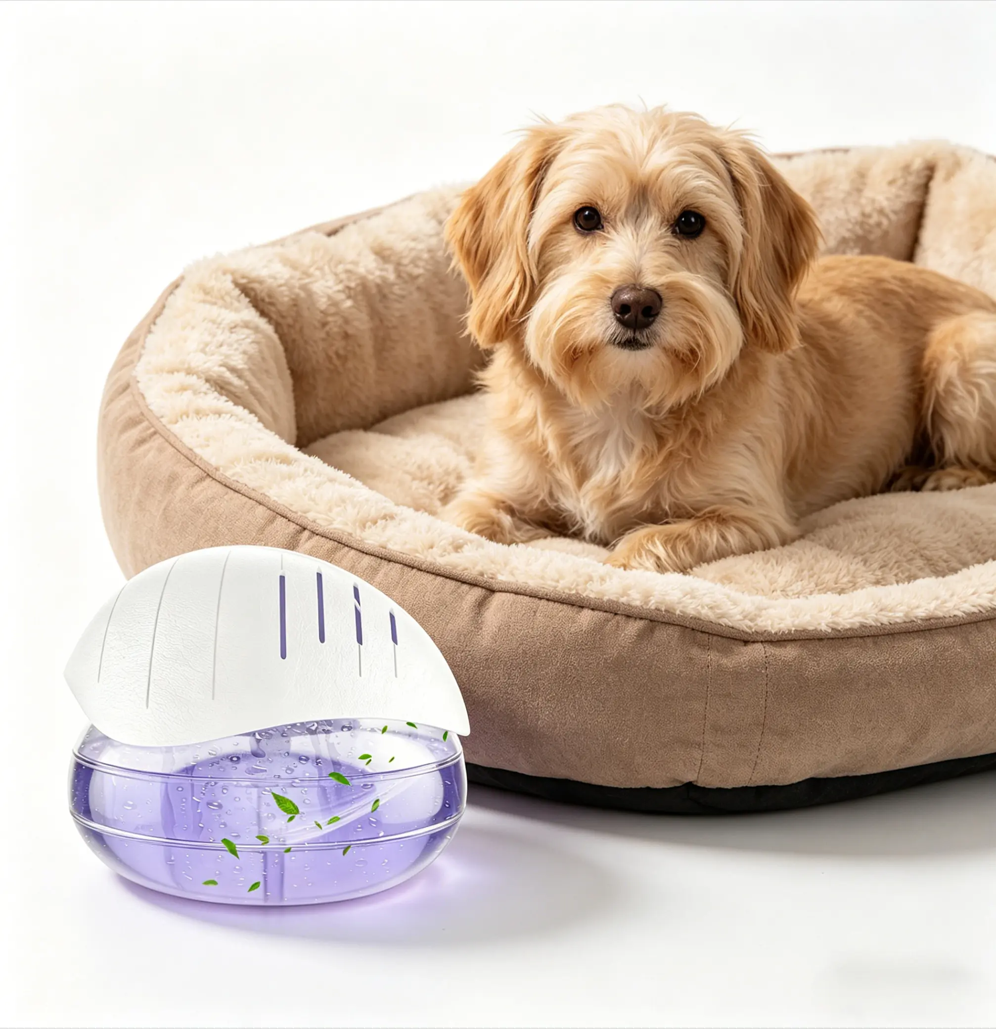 Air Washer Humidifier & Aroma Diffuser, LED Night Light, Water-Based Air Freshener for Smoke, Pets & Small Spaces