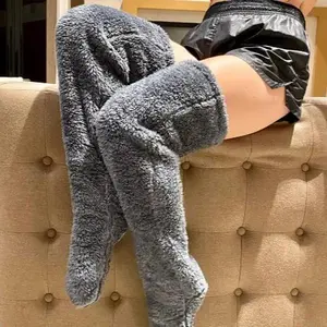 Fuzzy Leg Sock Slipper's