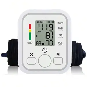 Monitor De Presión Arterial Muñeca Digital Máquina De Presión Arterial Manguito Automático Detector De Presión Arterial 2x99 Lecturas Memoria Pantalla Grande Voz Con Estuche De Transporte Regalo De Navidad De Acción De Gracias De Halloween Sin Batería Den