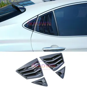FITS 2025+ TOYOTA CAMRY GLOSS BLACK JDM STYLE SIDE WINDOW LOUVERS VENT COVER SET
