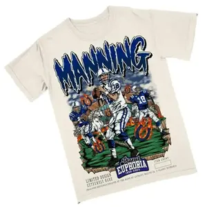 Peyton Manning Planet Euphoria Shirt – Colts Legend QB Tshirt – Vintage 90s Record-Breaking Pass Graphic for Football Fans Y2K Streetwear