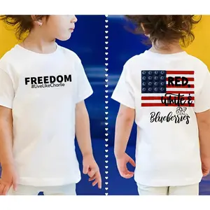 Youth and Adult Freedom Red White And Blueberries American Flag T-Shirt, Patriotic Shirt, USA Faith And Family, Trendy Tees, Gift for Men Women, Gift for Boys Girls, Youth Clothing
