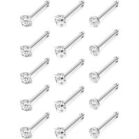 Straight Shape/18G/Clear CZ