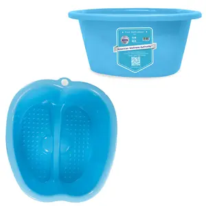 Extra Large Foot Bath Plastic Tub - Sturdy Foot Soaking Tub for Soaking Feet and Pedicure Foot Soak at Home Foot Spa Kit for Women and Men