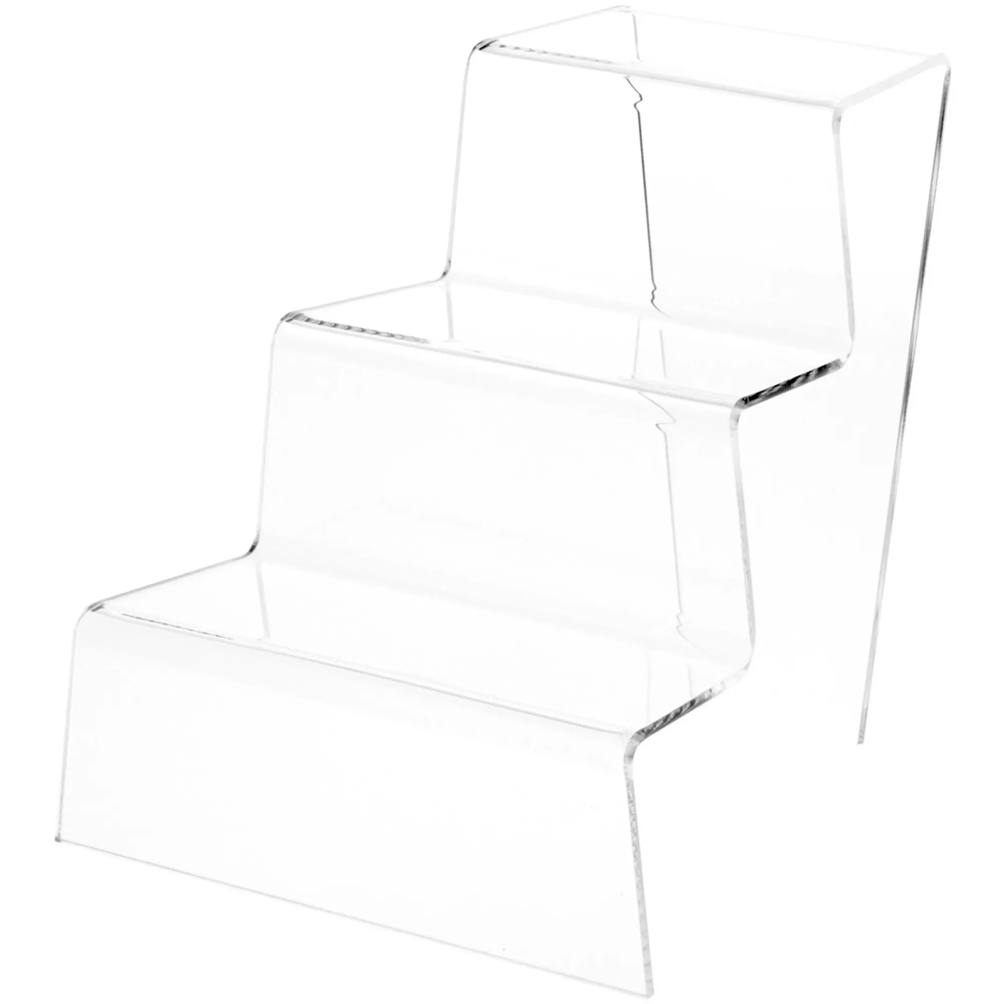 Plymor Clear Acrylic Tapered Display Stairs