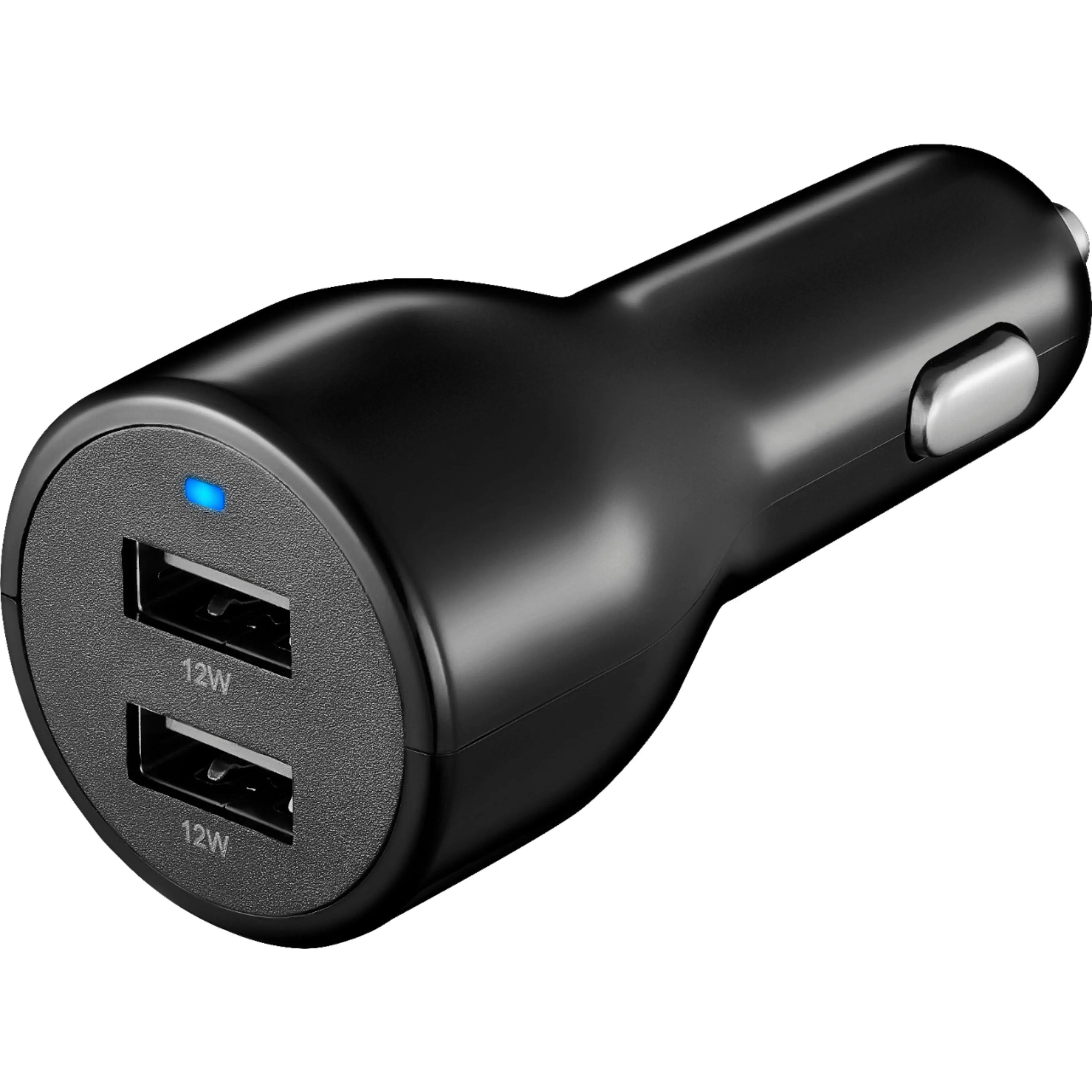 24W Dual USB Port Vehicle Charger