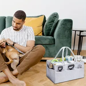 1pc Pet Grooming Tote Bag, Dog Grooming Supplies Organizer Bag, Dog Grooming Bag For Travel Outdoor