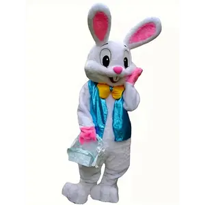 Adult Easter Bunny Costume - Cute Cartoon Style Plush Mascot Halloween And Festivals, Non-Stretch Polyester, Ideal Parties And Promotions - Perfect Easter Gift
