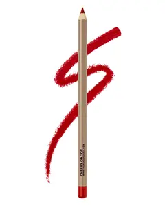 The Makeup Shack Cherry on Top Wooden Lip Liner - Red Lip Color with Matte Finish - Ideal for Makeup Use