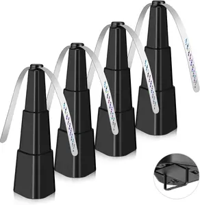 Fly Fans for Tables, Fly Fan Outdoor Indoor Keep Flies Away, Table Top Spinner with Holographic Blades, Flies Deterrent for Picnic, Restaurant, Party, Home, BBQ (4 Pack)