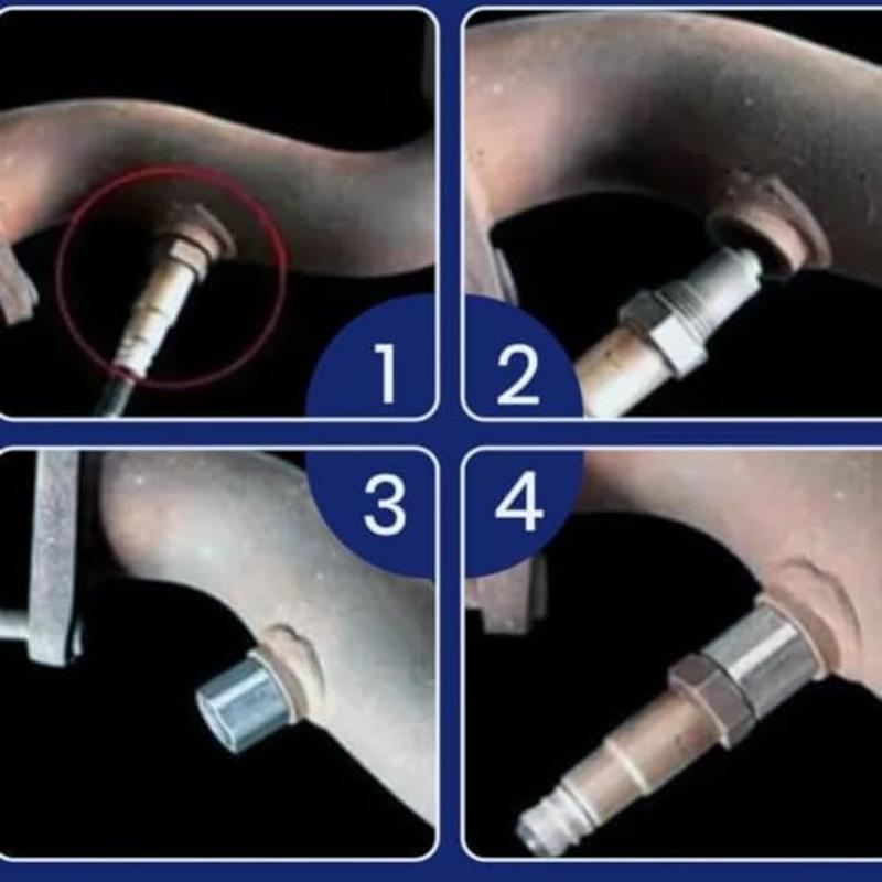 M18x1.5 Automotive Universal Oxygen Sensor Decoder with Filter Element - Oxygen Sensor Spacer Adapter - Auto Sensor Repair Tool