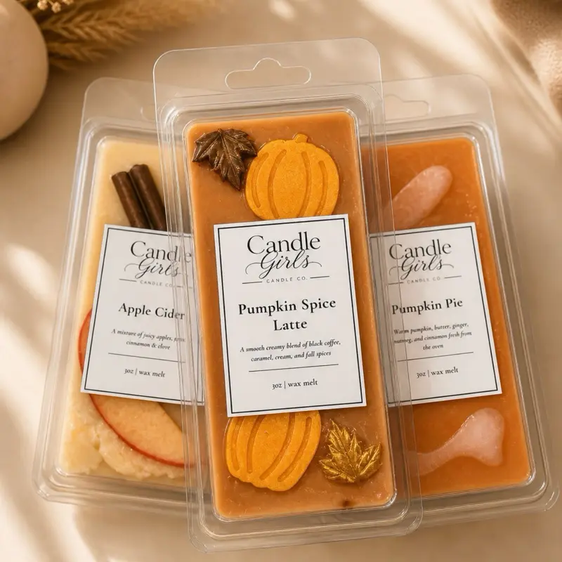 Natural Handcrafted Soy Wax Melt with Fragrance Oil - Home Decor Candle for Cozy Indoor Ambiance