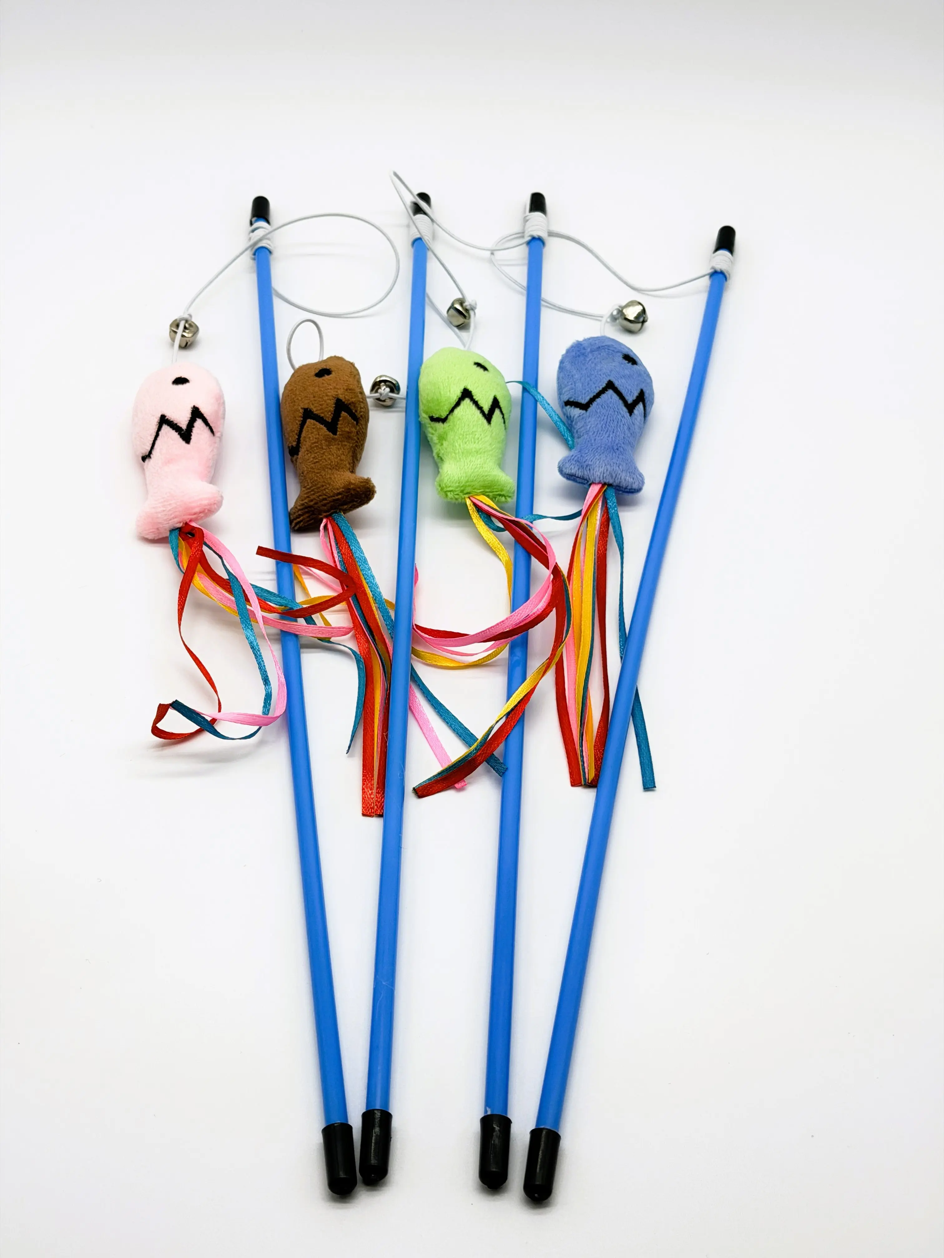 4 Pack Cat Wand Teaser Toy