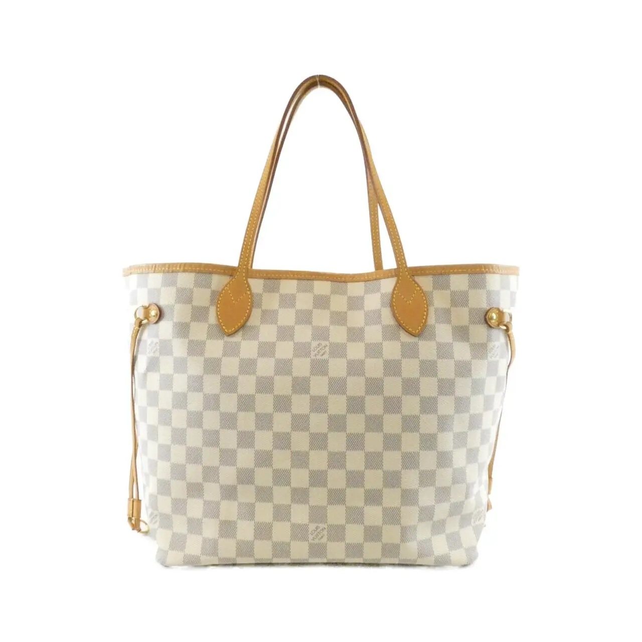 Pre-owned Louis Vuitton Canvas Tote Bags Neverfull Damier Azur Tote Bag