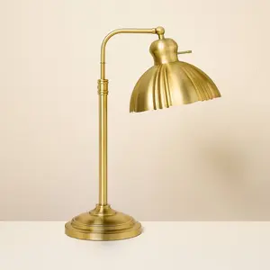 Fluted Scallop Brass Table Lamp - Hearth & Hand with Magnolia