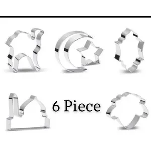 PACK OF 6 EID/RAMADAN COOKIE CUTTERS
