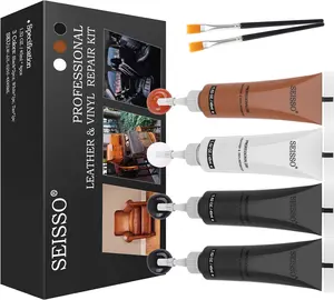 12 Colors Leather Repair Kit for Furniture Car Seats Couches Sofa Shoes Boat Leather Dye Restore Scratches Tears Holes, Purses Jacket Leather Paint, Vinyl Repair Kit Bonded Leather Genuine Italian